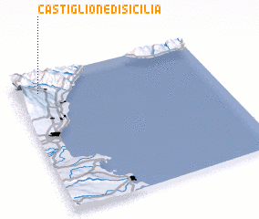 3d view of Castiglione di Sicilia