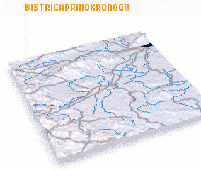 3d view of Bistrica pri Mokronogu