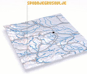 3d view of Spodnje Grušovlje