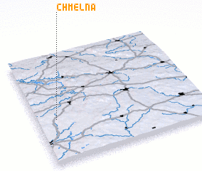 3d view of Chmelná