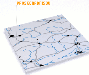 3d view of Proseč nad Nisou