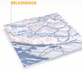 3d view of Brloška Kosa