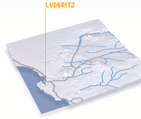 3d view of Lüderitz