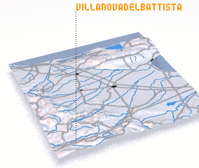 3d view of Villanova del Battista