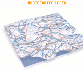 3d view of Monteforte Cilento