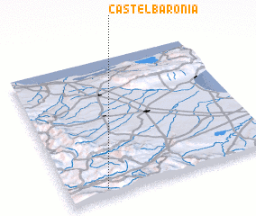 3d view of Castel Baronia