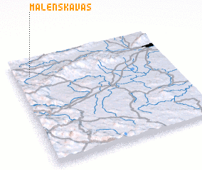 3d view of Malenska Vas