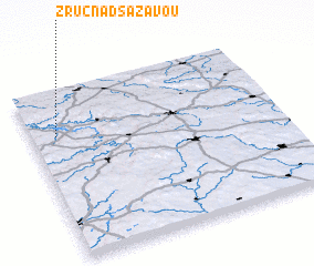 3d view of Zruč nad Sázavou