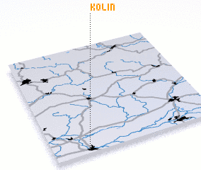 3d view of Kolín