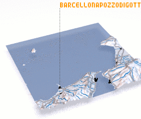 3d view of Barcellona-Pozzo di Gotto