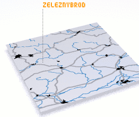 3d view of Železný Brod