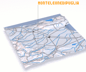 3d view of Monteleone di Puglia