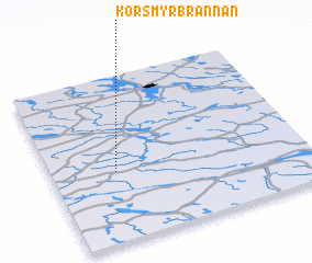 3d view of Korsmyrbrännan