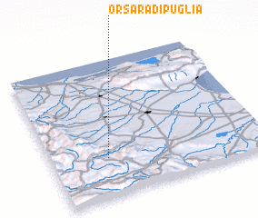 3d view of Orsara di Puglia