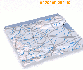 3d view of Anzano di Puglia