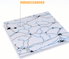 3d view of Mariánská Hora