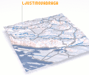 3d view of Ljuštinova Draga