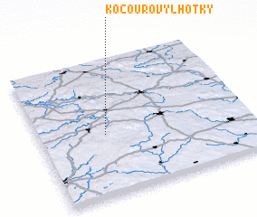 3d view of Kocourovy Lhotky