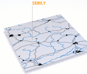 3d view of Semily