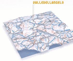 3d view of Valle dellʼAngelo