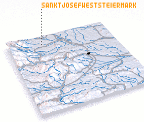 3d view of Sankt Josef (Weststeiermark)