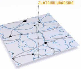 3d view of Złotniki Lubańskie