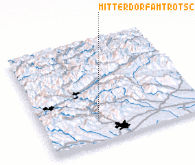 3d view of Mitterdorf am Trötsch