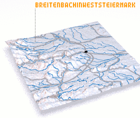 3d view of Breitenbach in Weststeiermark