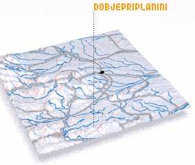 3d view of Dobje pri Planini