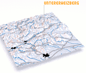 3d view of Unterer Weizberg