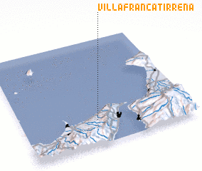 3d view of Villafranca Tirrena