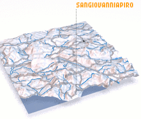 3d view of San Giovanni a Piro