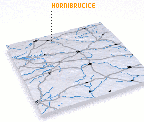 3d view of Horní Bručice