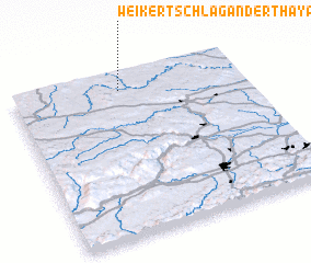 3d view of Weikertschlag an der Thaya