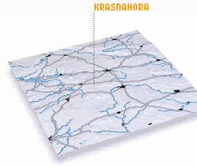 3d view of Krásná Hora