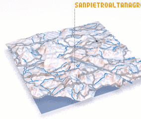 3d view of San Pietro al Tanagro