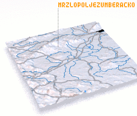 3d view of Mrzlo Polje Žumberačko