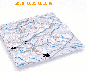 3d view of Grünfeldsiedlung