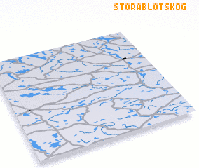 3d view of Stora Blötskog