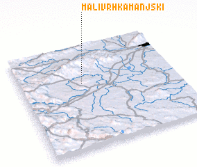 3d view of Mali Vrh Kamanjski