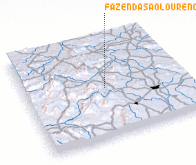 3d view of Fazenda São Lourenço