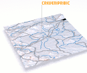 3d view of Crkveni Pribić