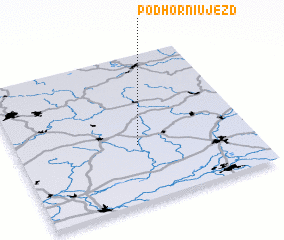 3d view of Podhorní Újezd