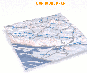 3d view of Čorkova Uvala