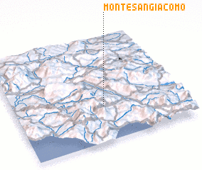 3d view of Monte San Giacomo