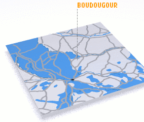 3d view of Boudougour