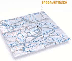 3d view of Spodnje Tinsko