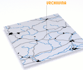 3d view of Vrchovina