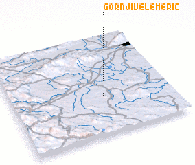 3d view of Gornji Velemerić