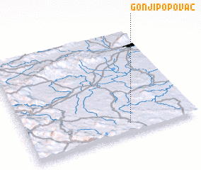 3d view of Gonji Popovac